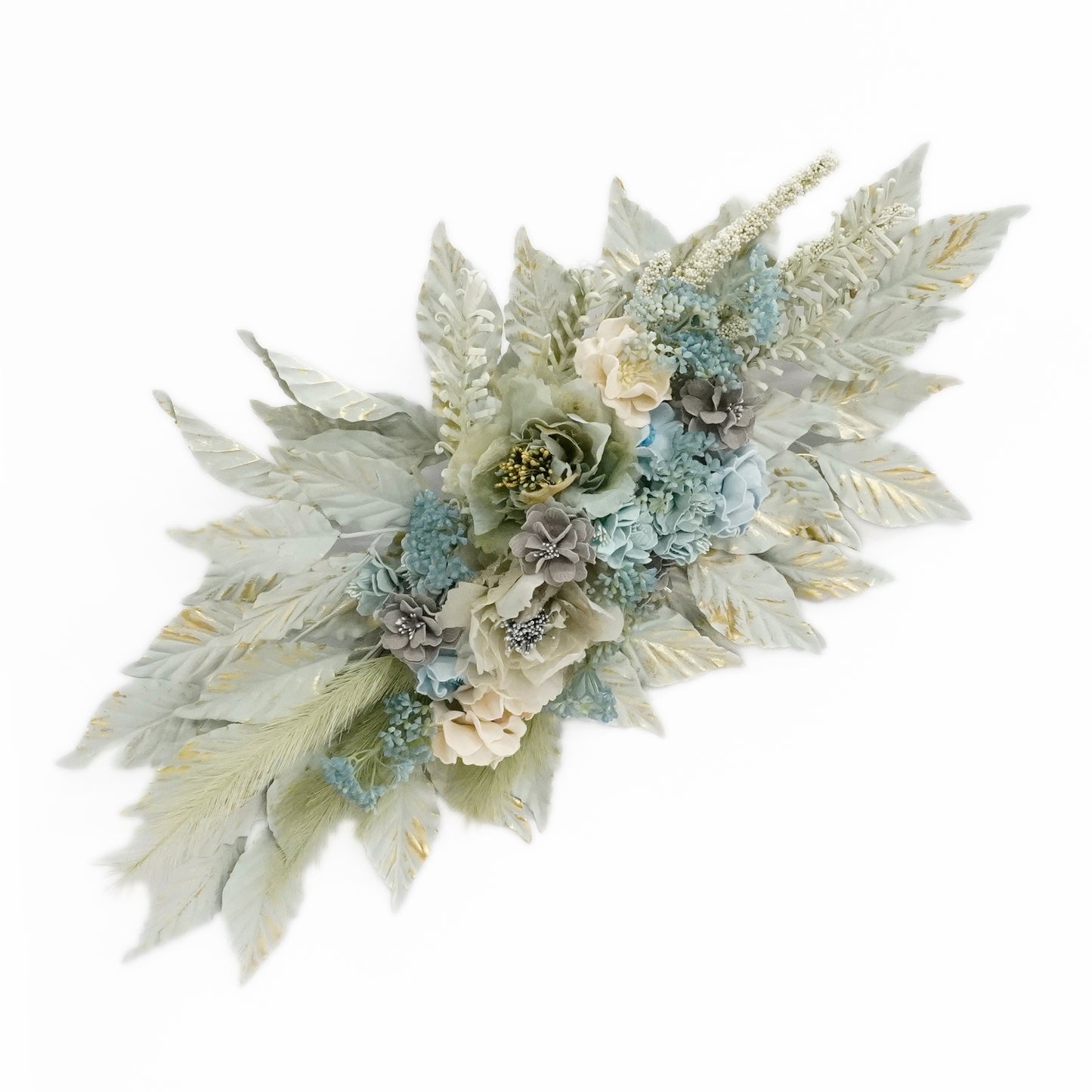 ペパーミントカラーの秋のスワッグ