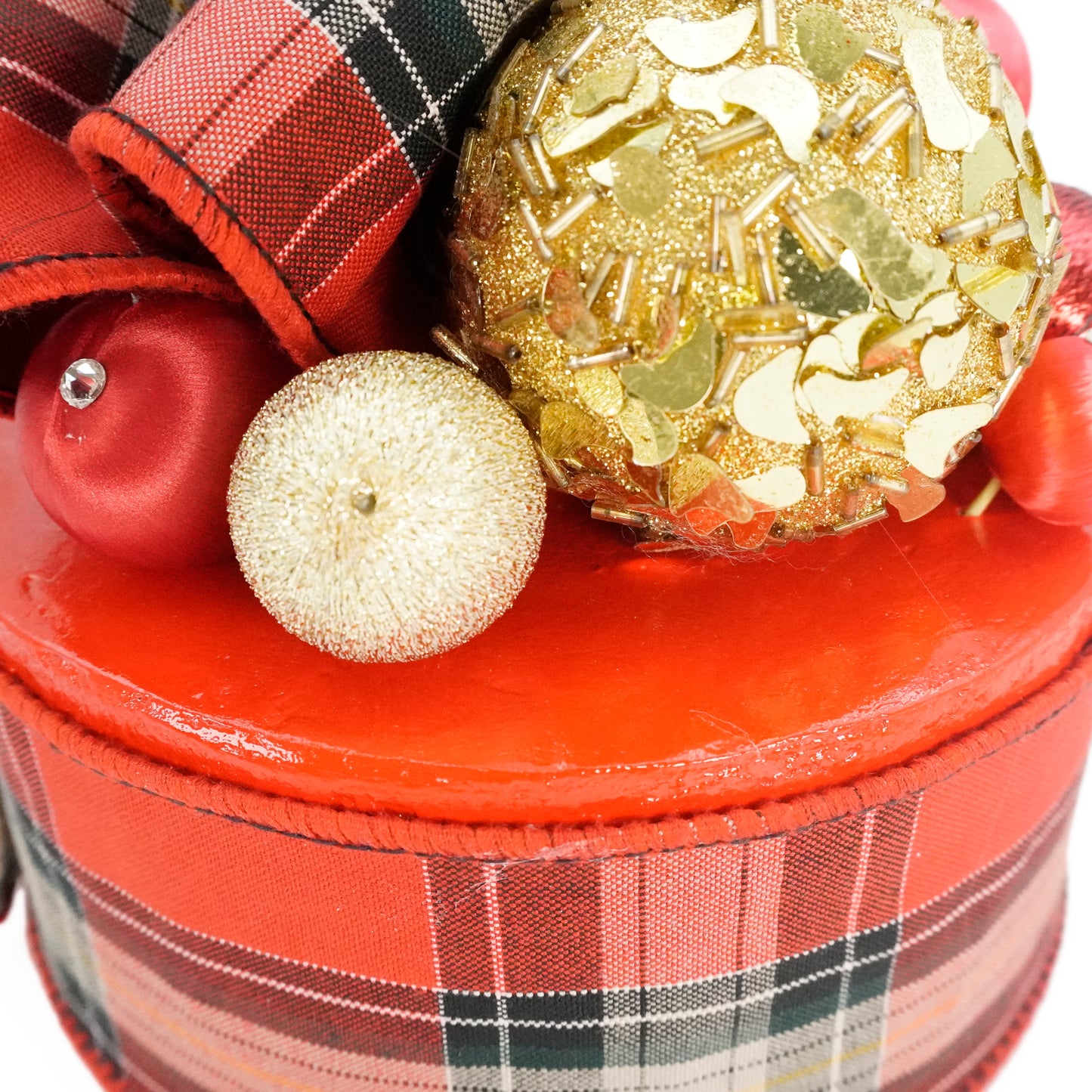 チェックリボン クレイケーキ