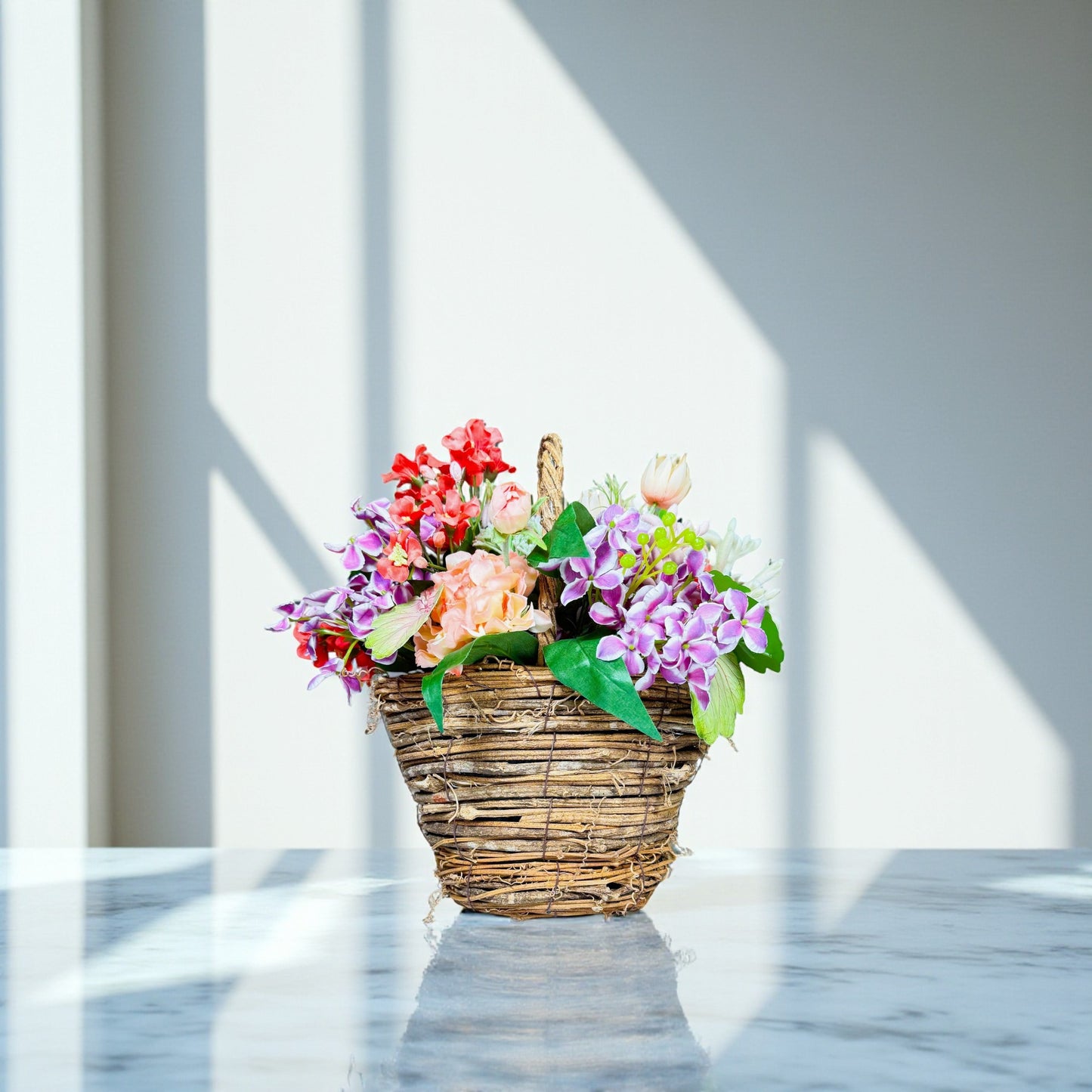 バスケットアレンジ 【ロマネスク・サマー】