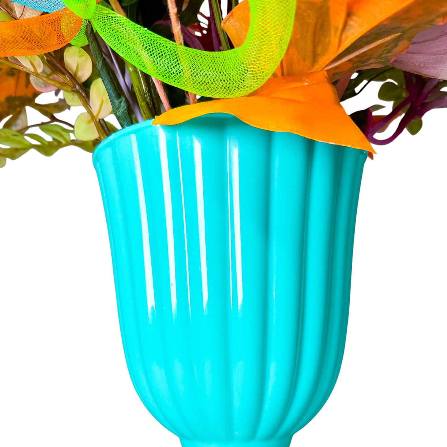 ビビッドポットアレンジ【ミント×ピンク】