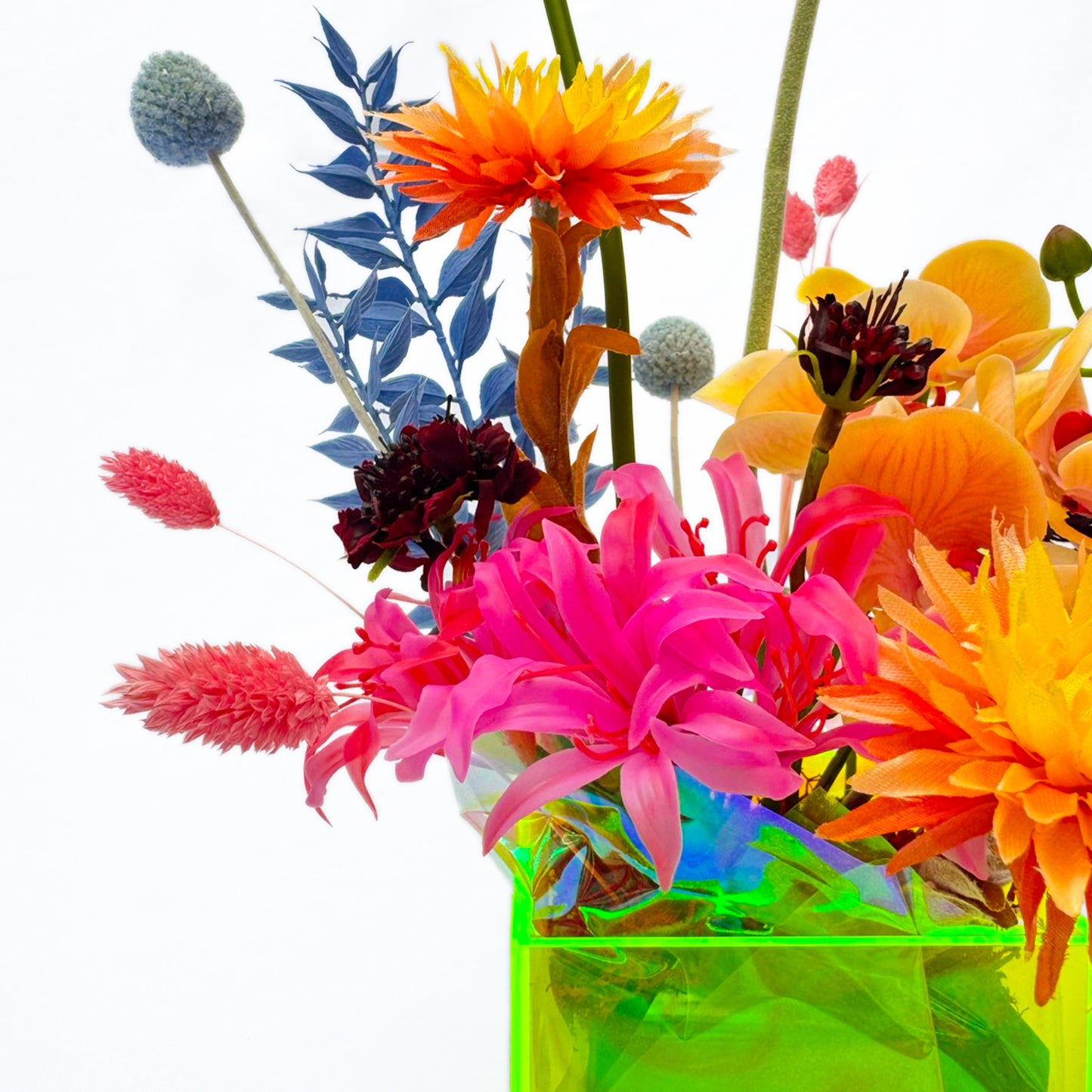 ネオンポットアレンジ【オレンジアンスリウム】