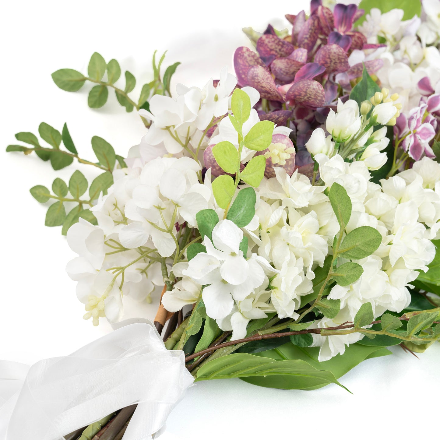 蘭と紫陽花のブーケ