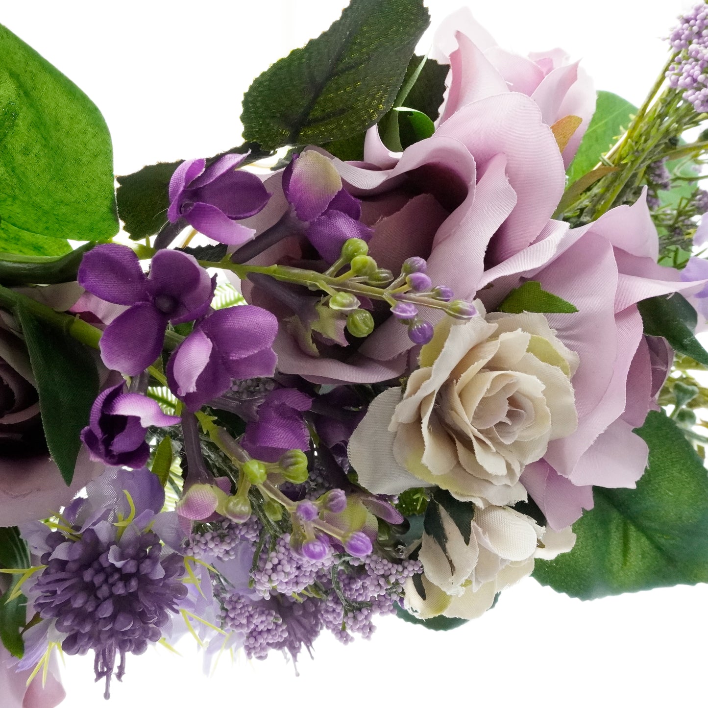 淡いパープルのフープブーケ