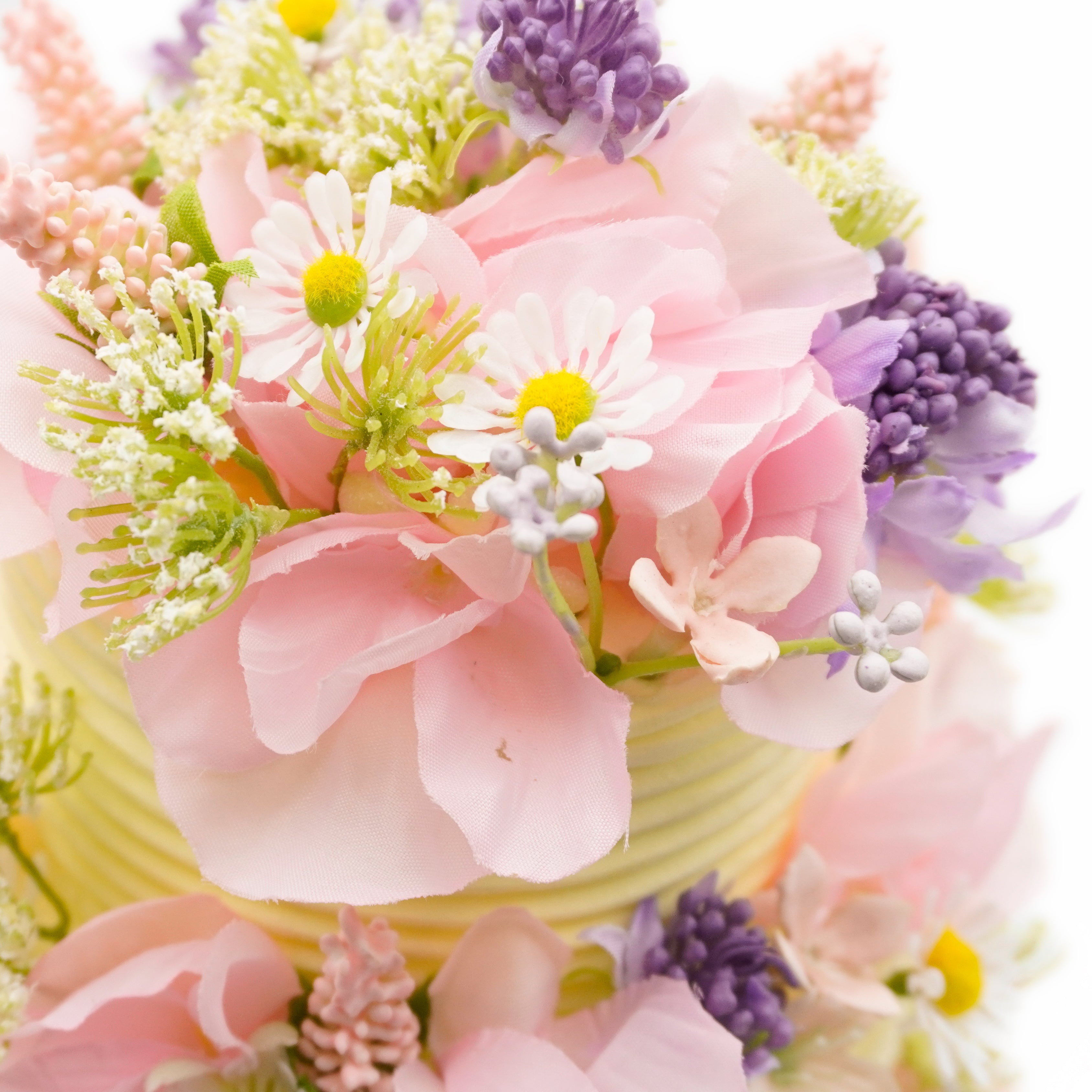 レモンイエロー3段クレイケーキ – miyako decoration