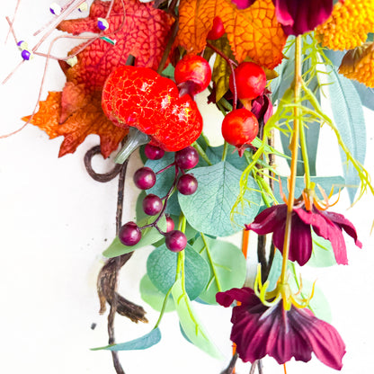 ハロウィンアレンジ【オータム・ハーモニー・スワッグ】