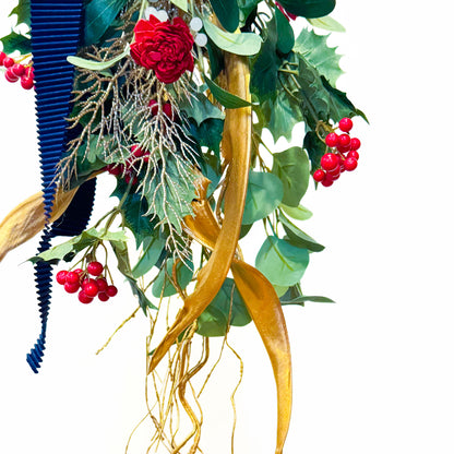 クリスマススワッグ【ソーラーフラワースワッグ】