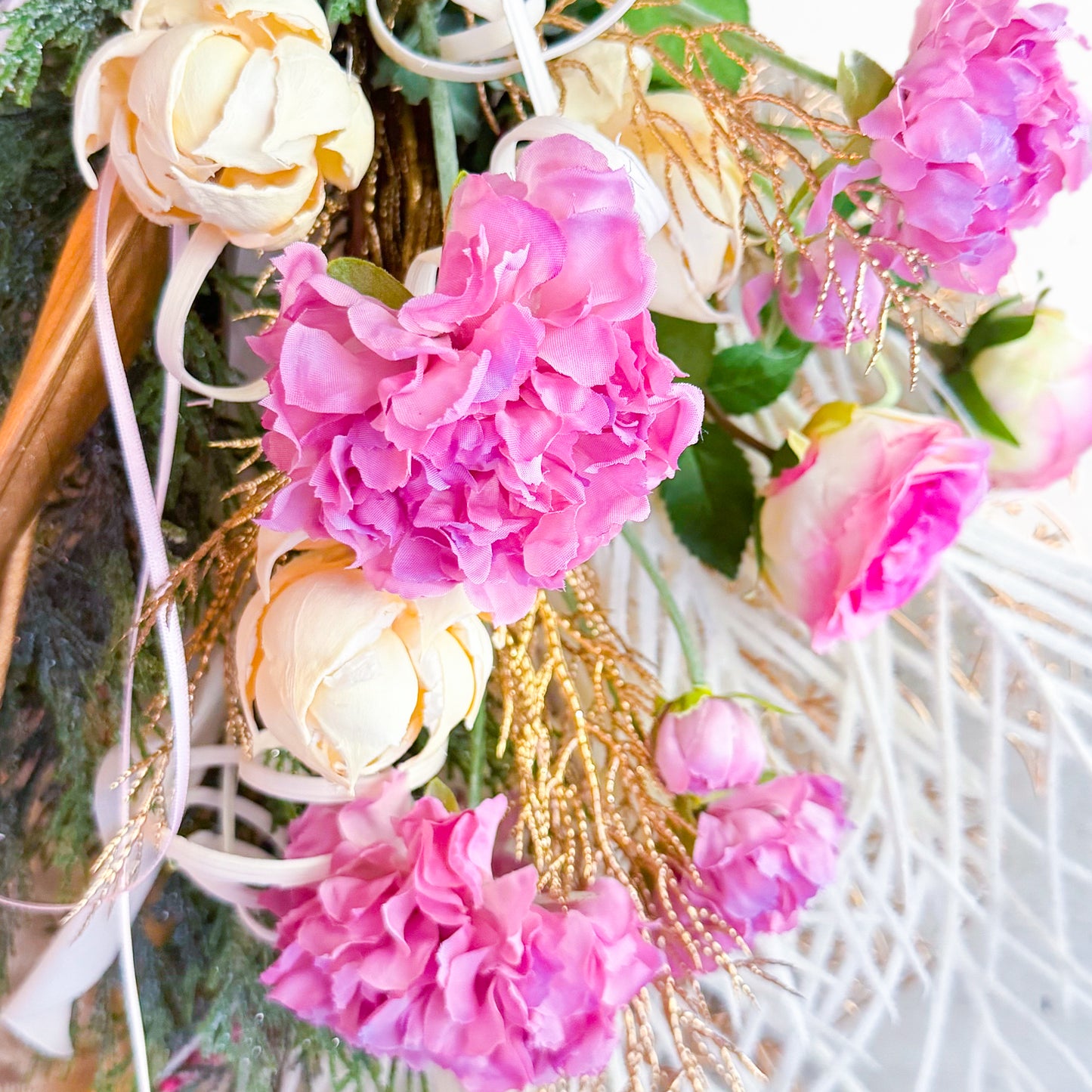 クリスマススワッグ【エレガントピンクスワッグ】